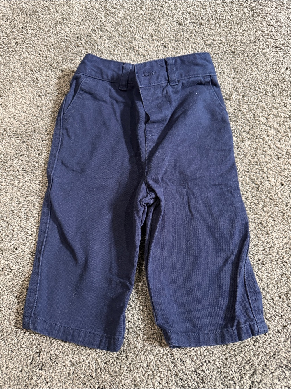 Ralph Lauren Navy Flat-Front Kids Shorts